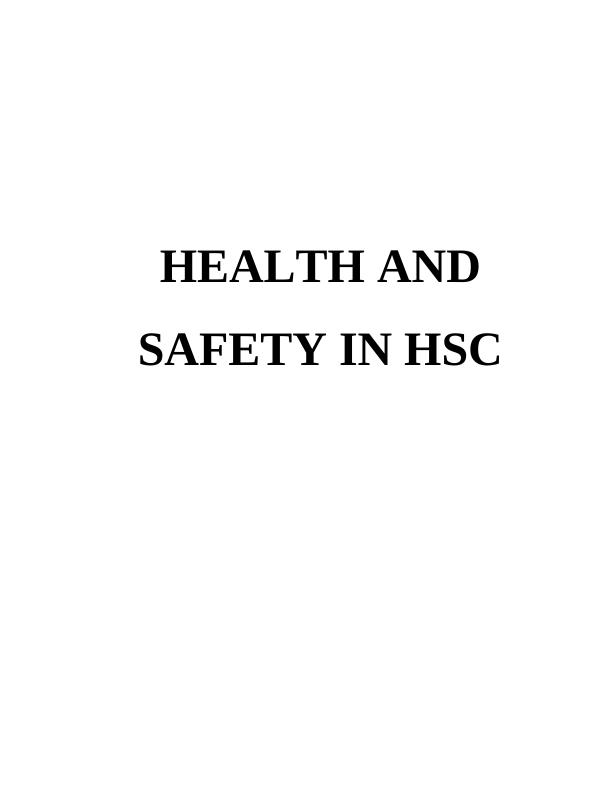 Impact of Health and Safety Policy on Health and Social Care_1