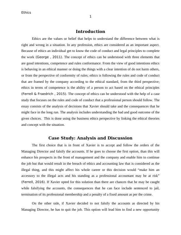 Ethics in Accounting: A Case Study Analysis_2