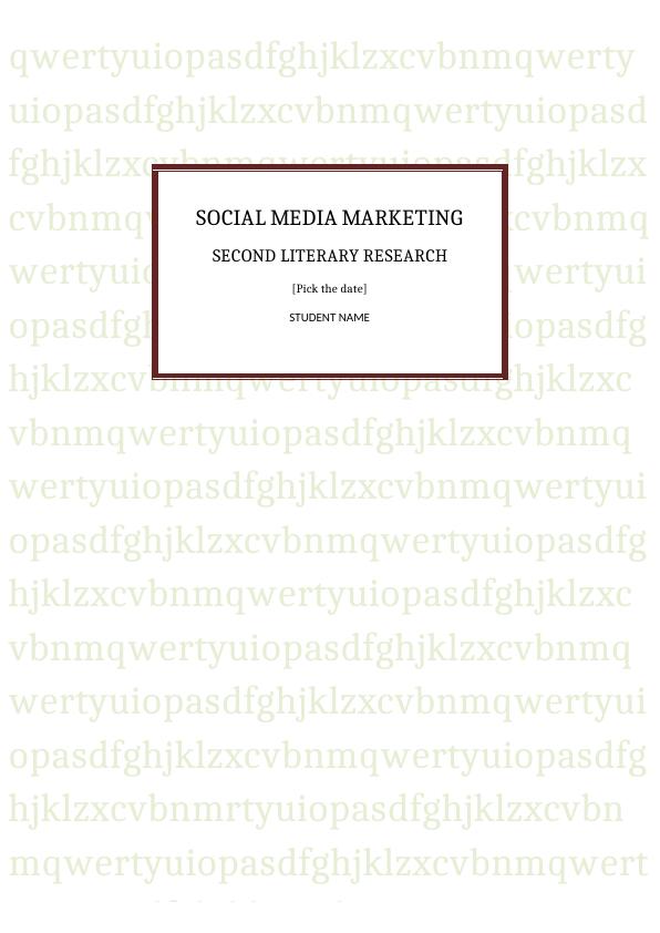 Assignment Social Media Marketing_1