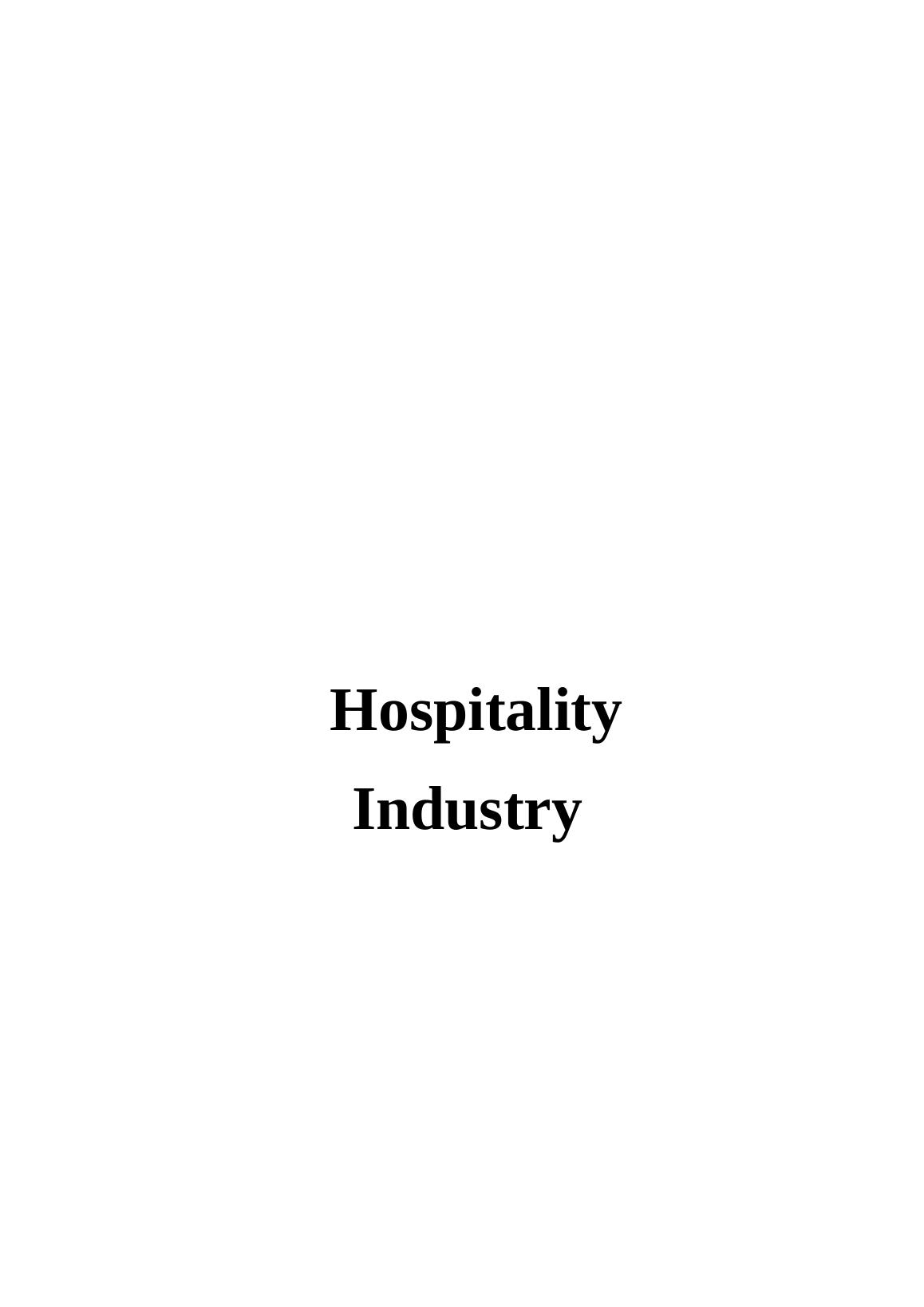 Laws In Hospitality Industry