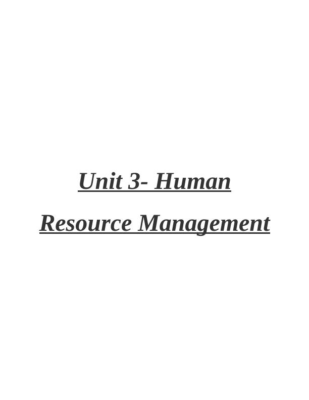 Unit 3- Human Resource Management_1