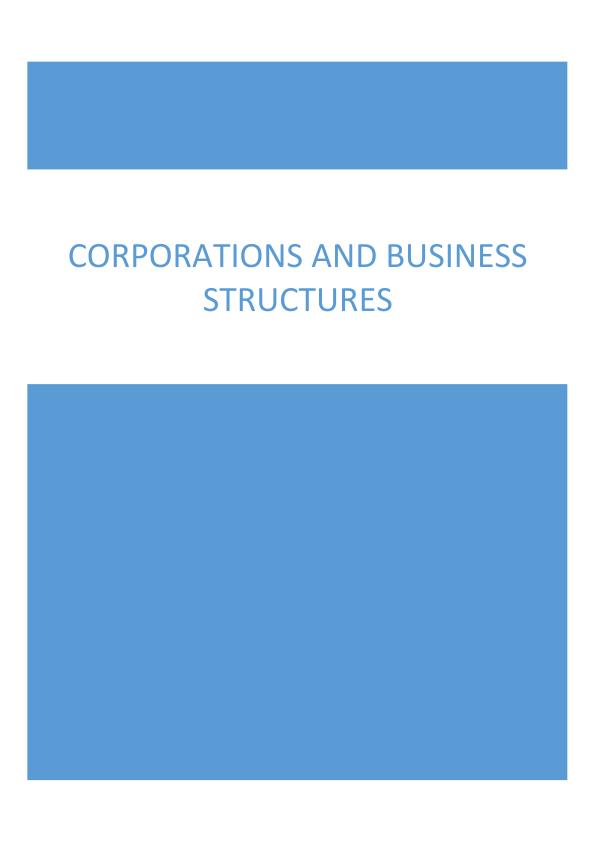 Corporations and Business Structures_1