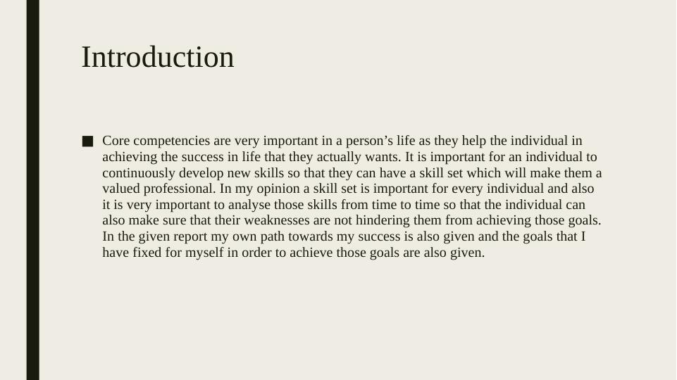 Core Competencies and Goal Setting: A Personal Reflection_2