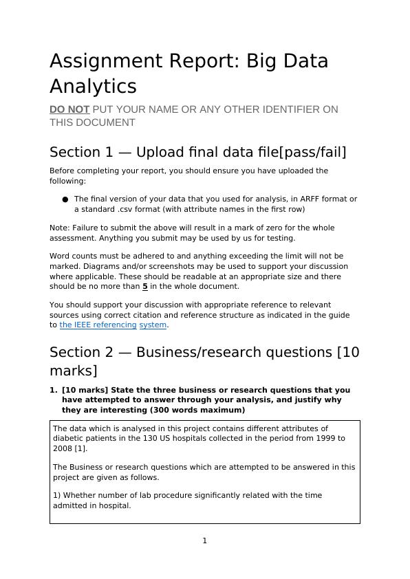 Assignment Report: Big Data Analytics_1