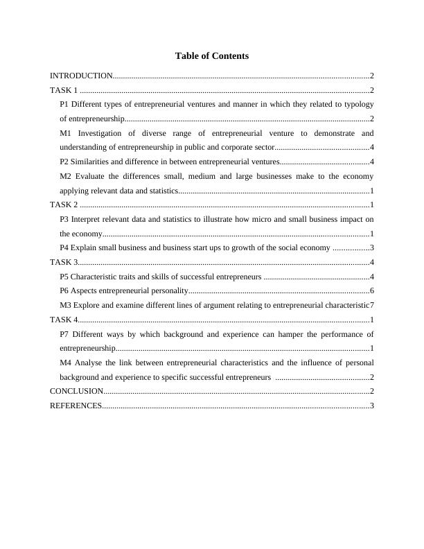 Entrepreneurship  and Small  Business  Management   -  Assignment Sample_2