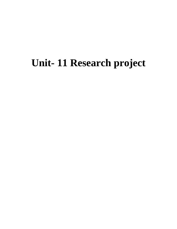 Unit- 11 Research Project Assignment_1