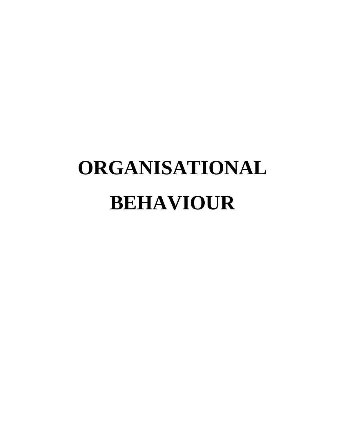 Organisational Behaviour Incorporated_1
