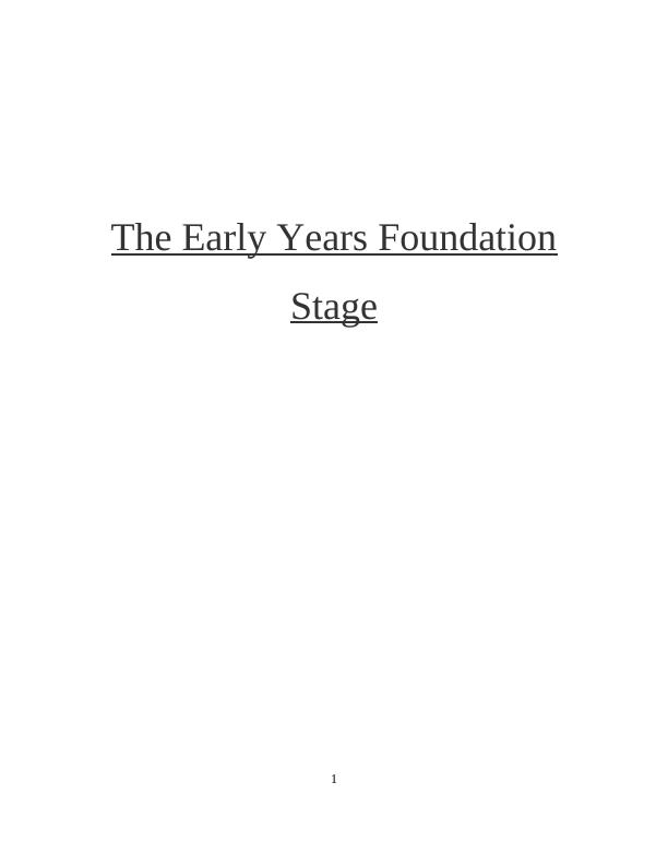 The Early Years Foundation Stage_1