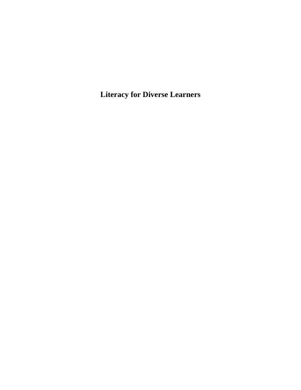 EDUC 6013: Teaching Literacy to Diverse Students_1