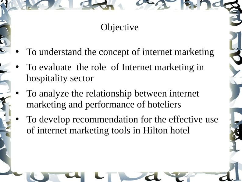 Impact of Internet Marketing on Performance of Hilton Hotel_4