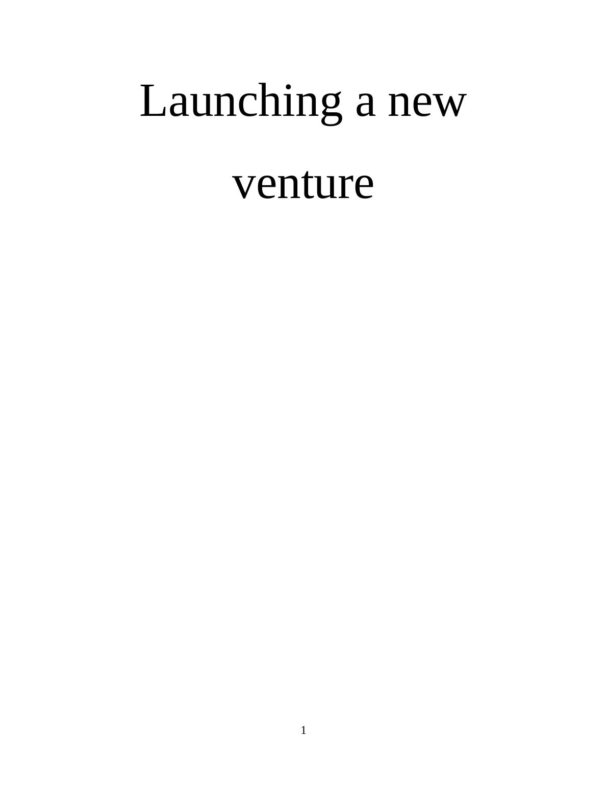 Launching a New Venture: PDF_1