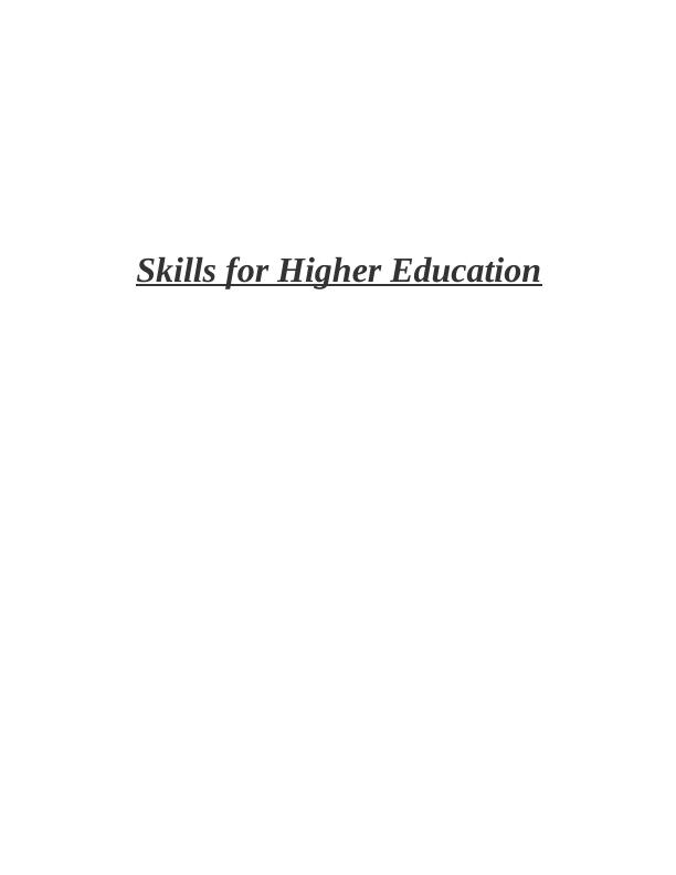 Skills for Higher Education_1
