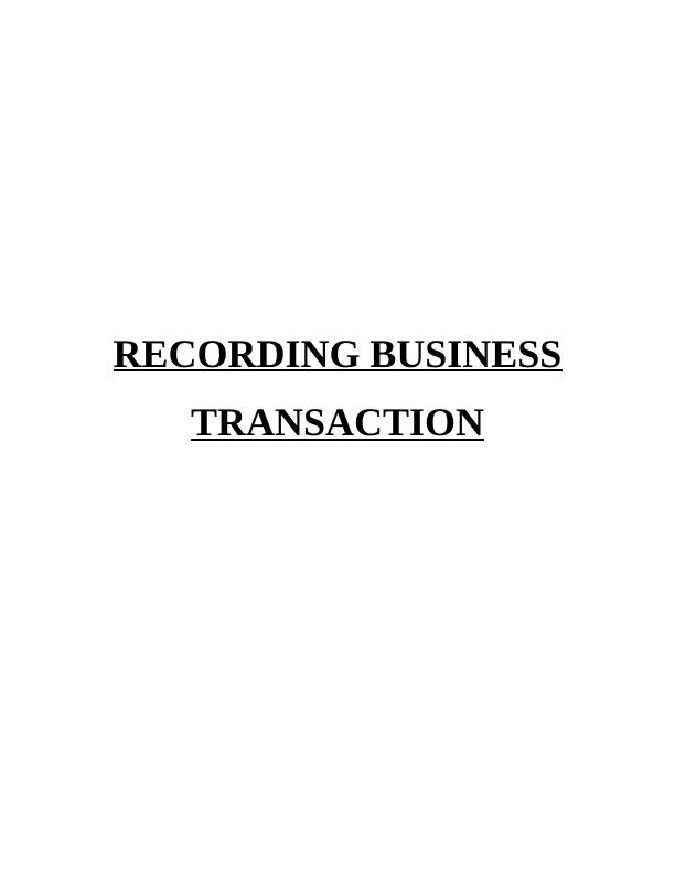 Recording  Business Transaction_1