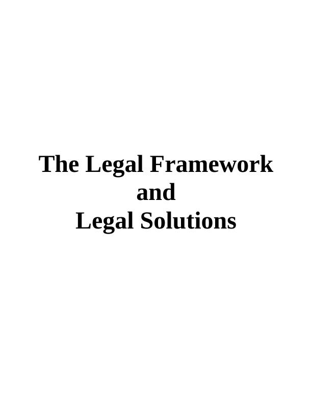 The Legal Framework and Legal Solutions: Doc_1