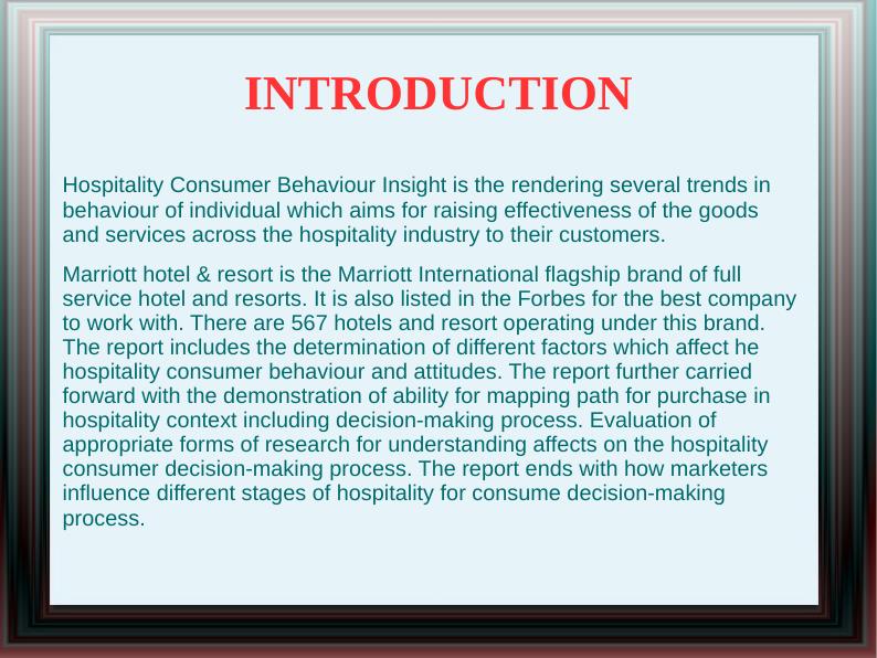 Hospitality Consumer Behaviour and Insight_3