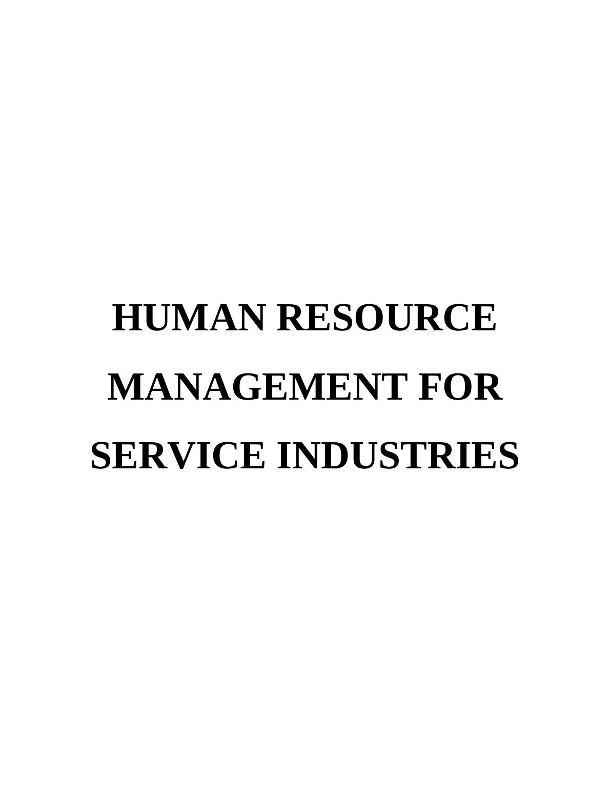 hrm-for-service-industries-desklib