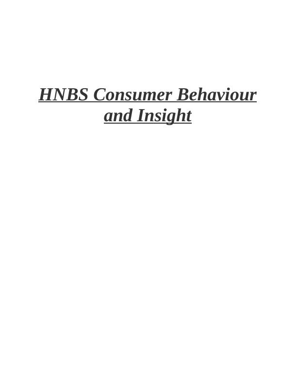 Consumer Behaviour and Insight Assignment_1