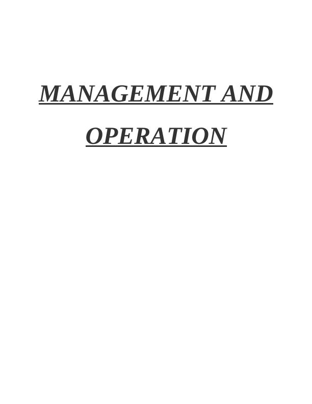 Report on Functions and Characteristics of Leader and Manager of M&S Ltd_1
