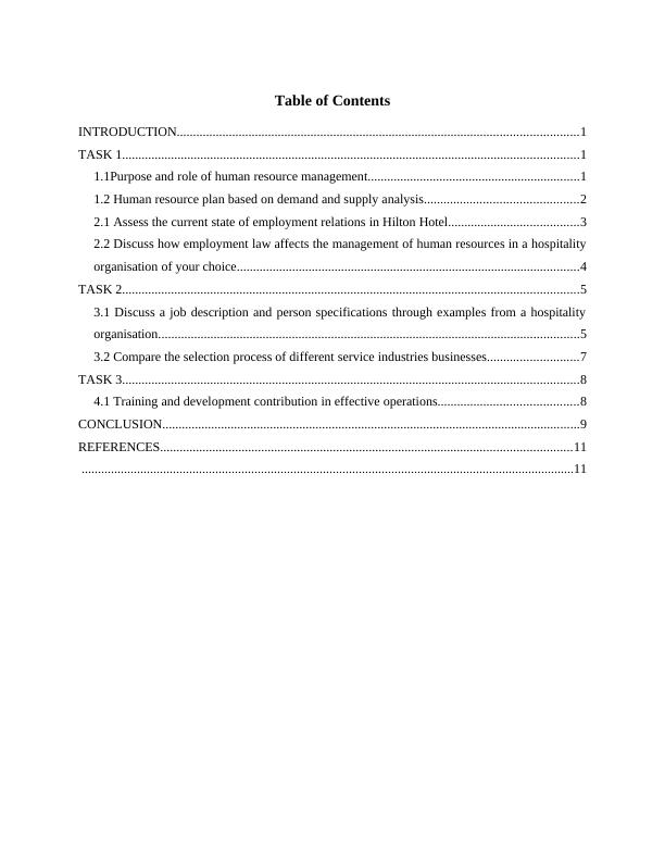 Human Resource Management Assignment - Hilton Hotels and Resorts UK_2