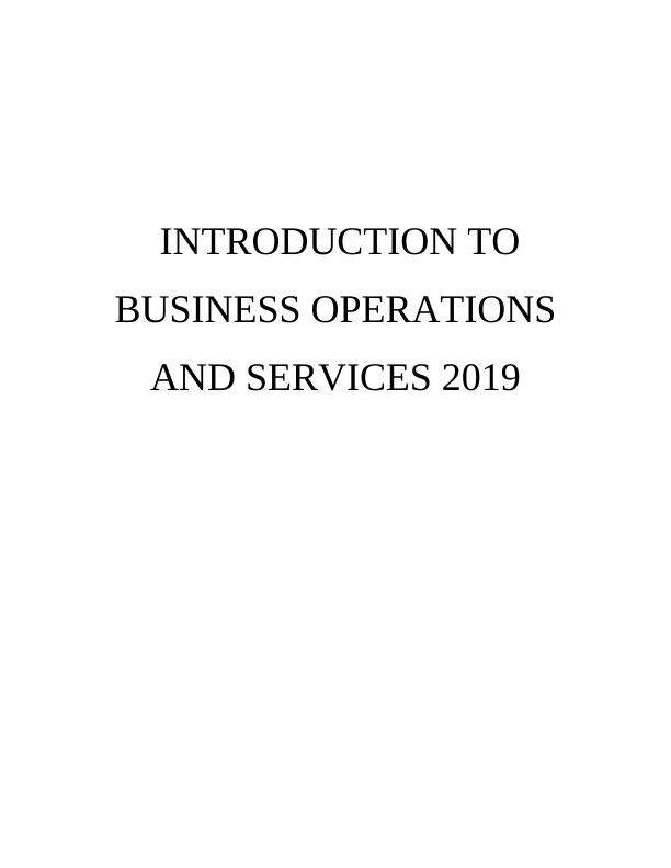 Introduction to Business Operations and Services 2019_1