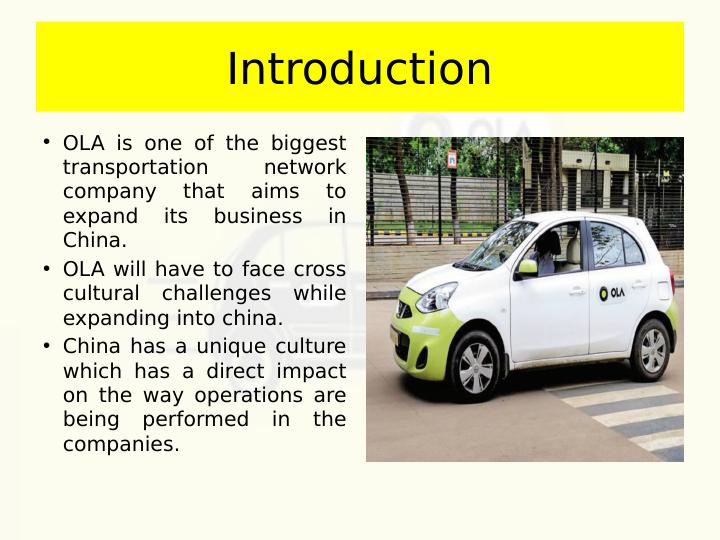 Cross Cultural Challenges Faced by OLA in Expanding Business in China_2