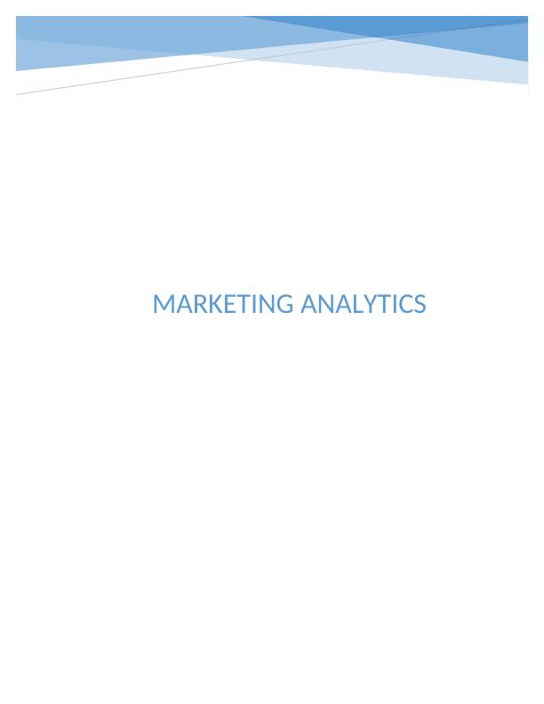Study on Marketing Analytics_1