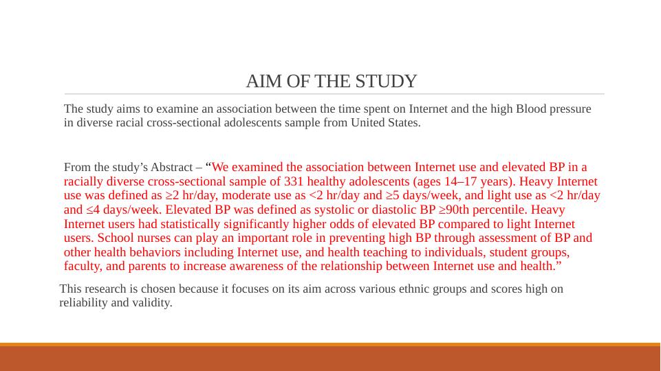 Time Spent on the Internet and Adolescent Blood Pressure_4
