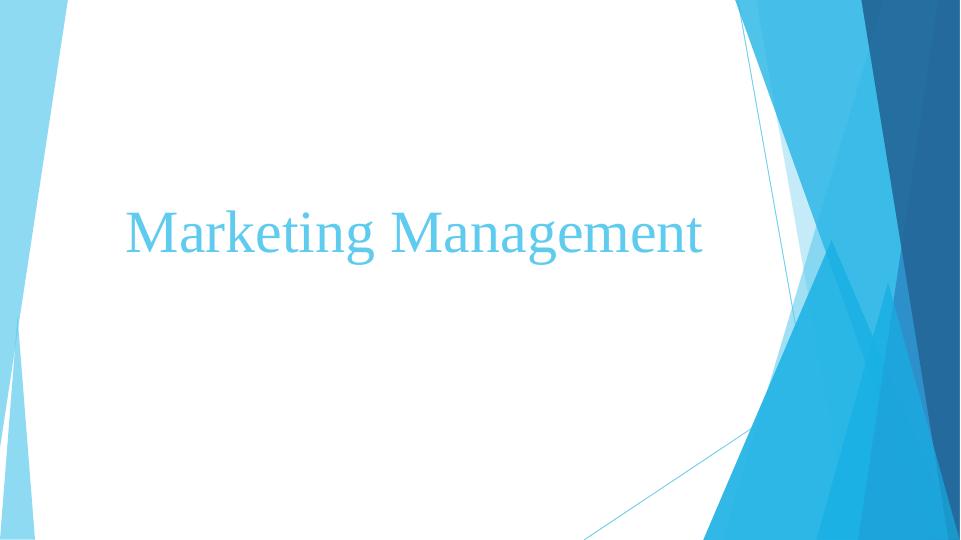 Marketing Management Presentation_1