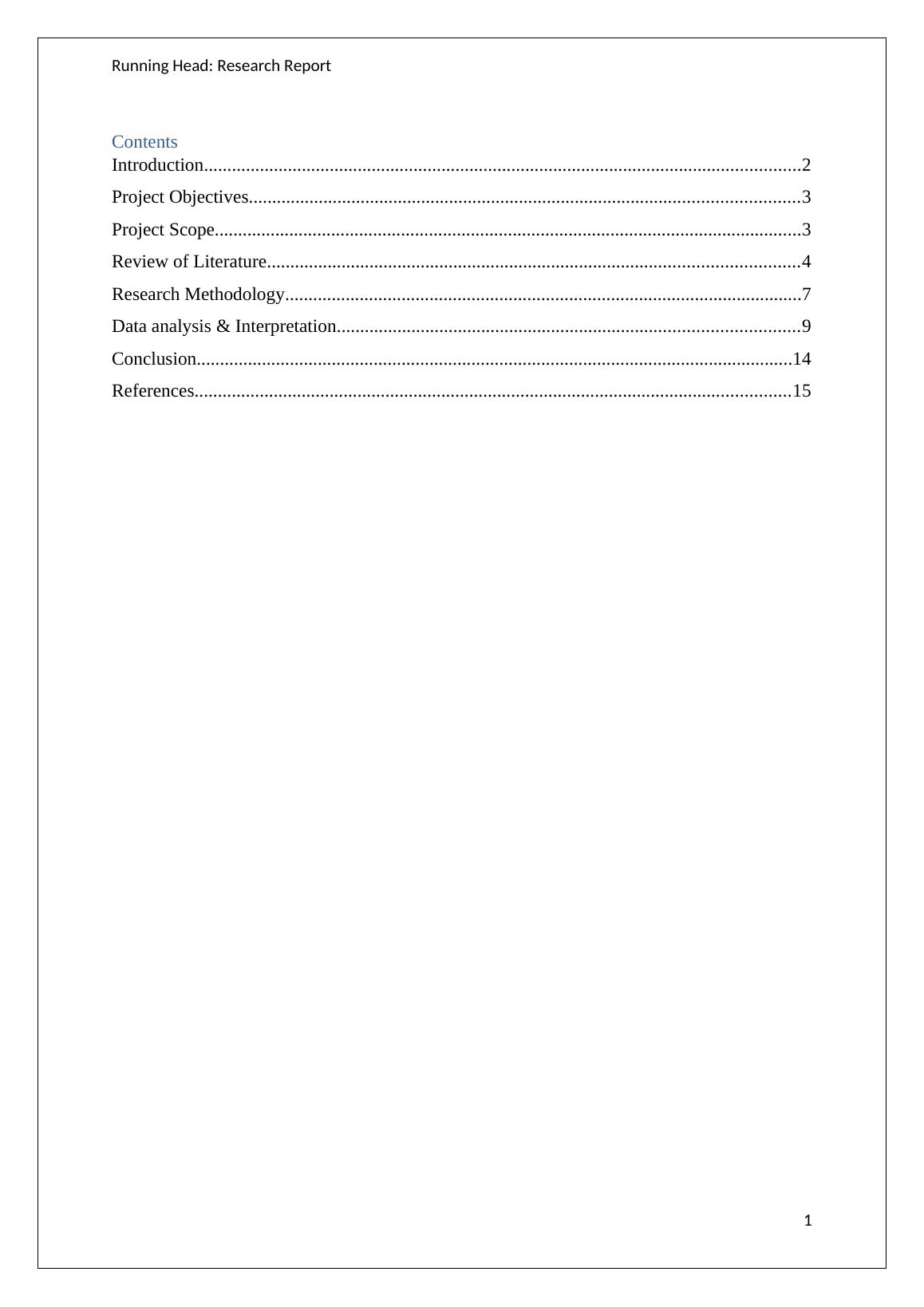 HI6008 - Business Research Methodology  Report_2