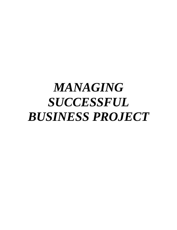 Managing Successful Business Project - Black Lion Hotel_1