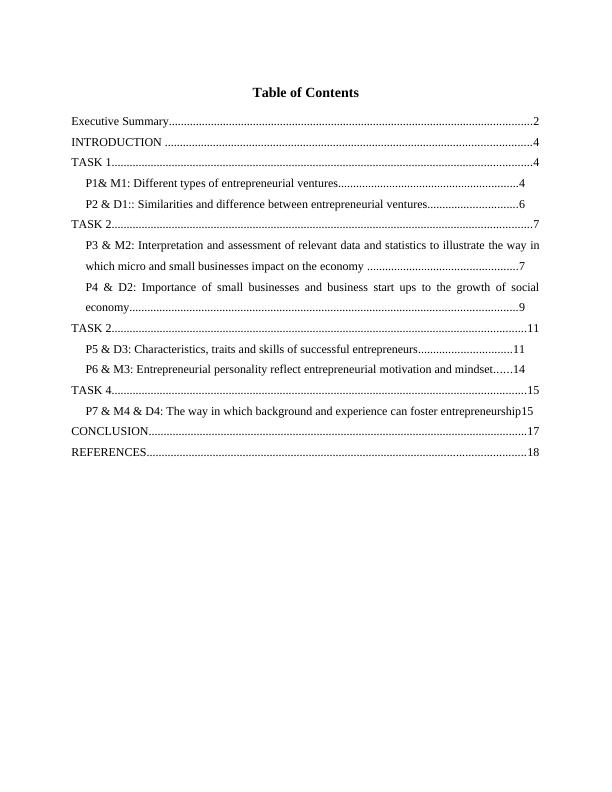 Entrepreneurship and Small Business Management - Assignment Sample_3