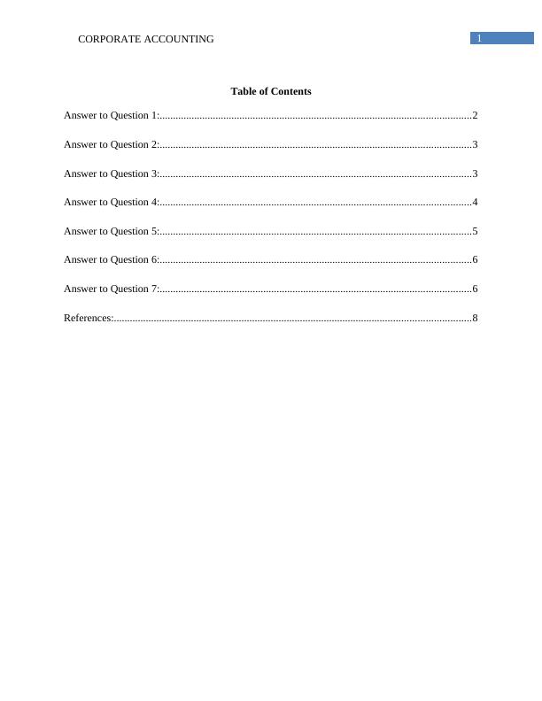 Answer to Question 1: Balance Sheet Statement of an Organisation_2