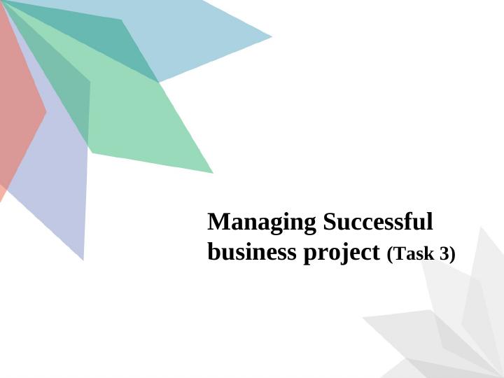 Managing Successful Business Project (Task 3)_1