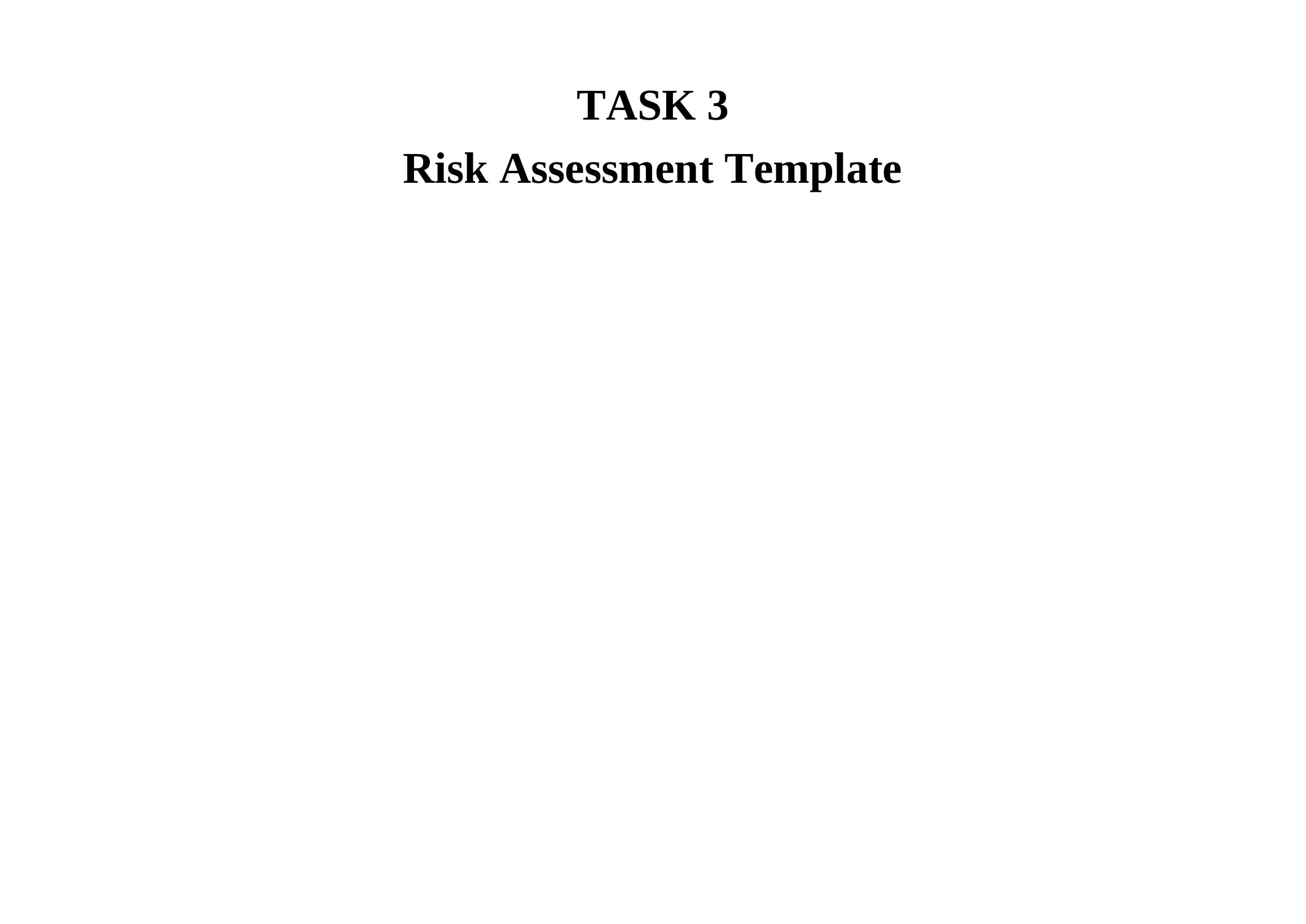 Risk Assessment Template for NatureCare Products Expansion Plan