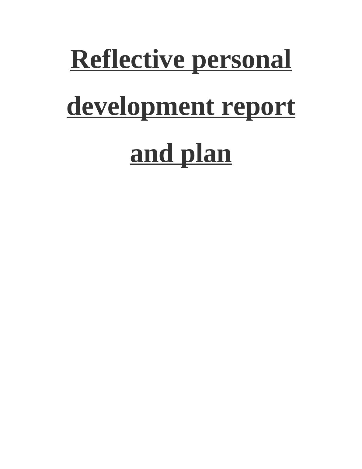 Reflection on Personal Development Plan (Doc)_1