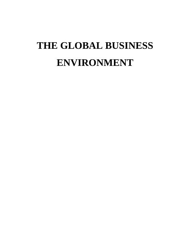 The Global Business Environment (DOC)_1