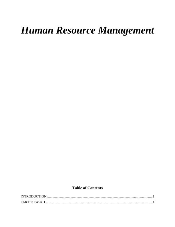 Human Resource Management in Woodhill College and Tesco - Report_1