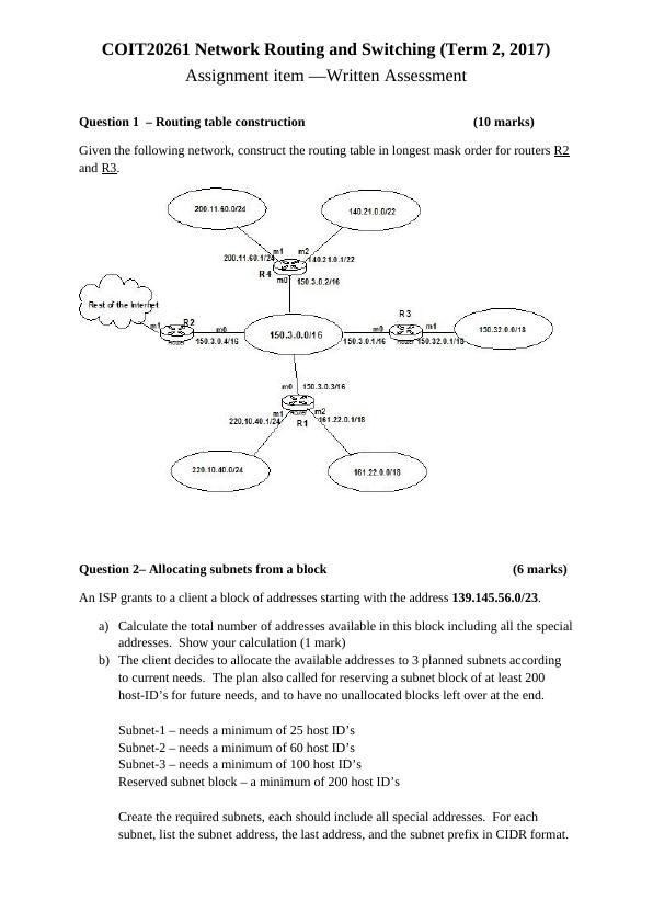 COIT20261 Network Routing and Switching_2