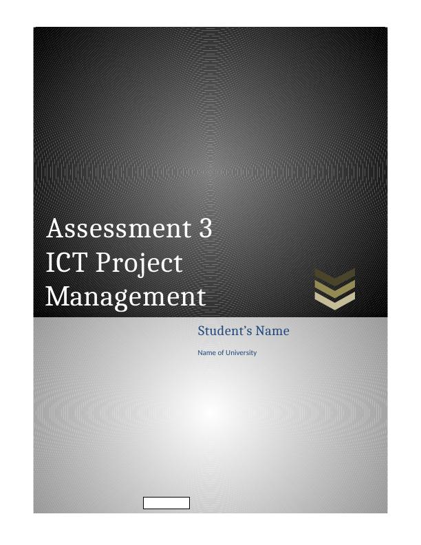 ICT Project Management Assessment Assignment_1