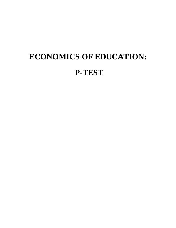 Economics of Education - PDF_1