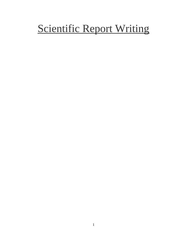 Scientific Report Writing_1