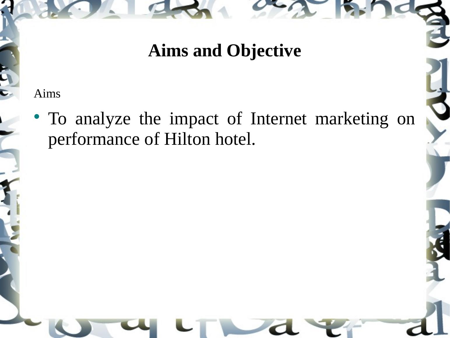 Impact of Internet Marketing on Performance of Hilton Hotel_3
