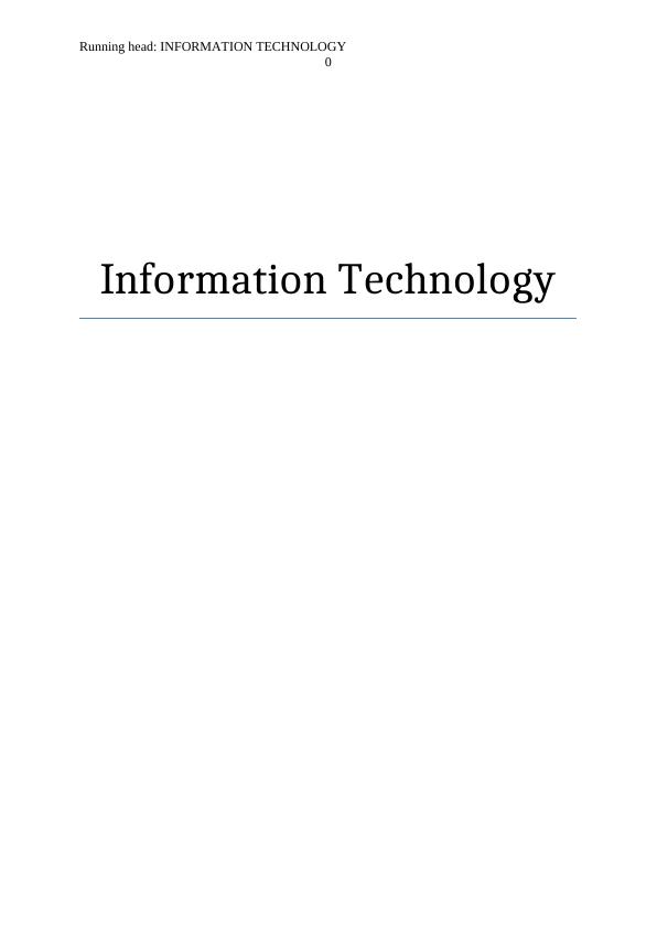 Information Technology : Assignment PDF_1