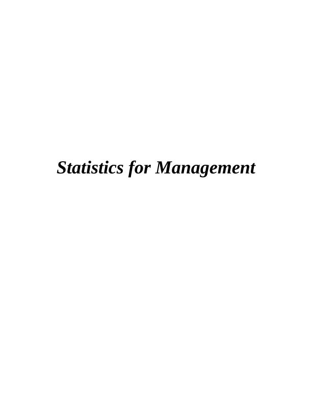 MB0040 Statistics for Management Assignment_1