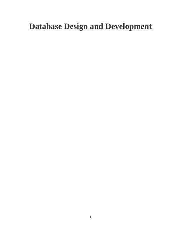 Database Design and Development_1