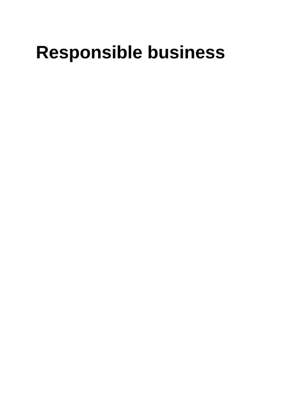 Responsible Business: Clothing Habits and Sustainable Development Goals_1