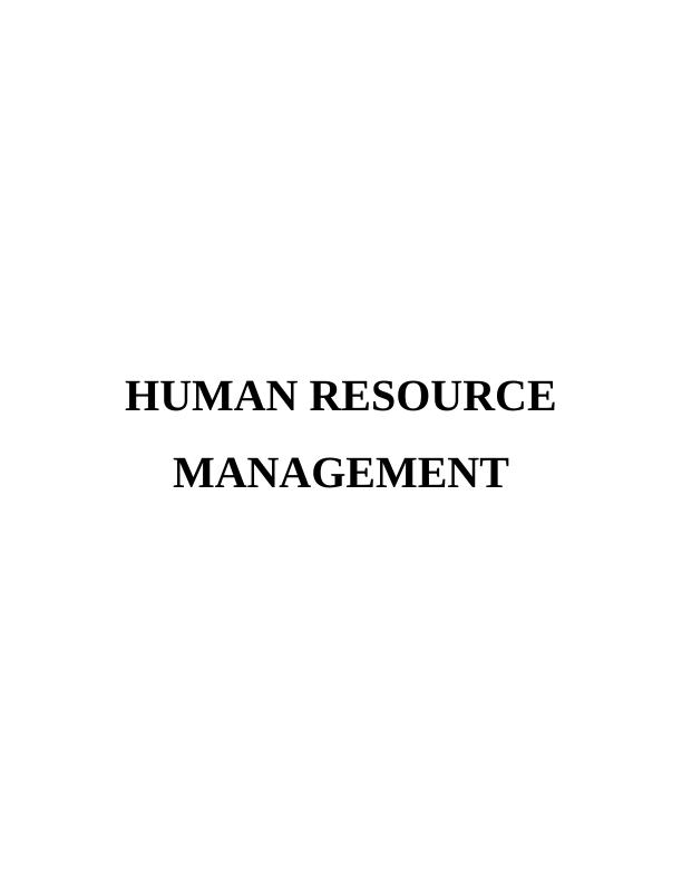 Report on Procedure of Human Resource Management in Company_1