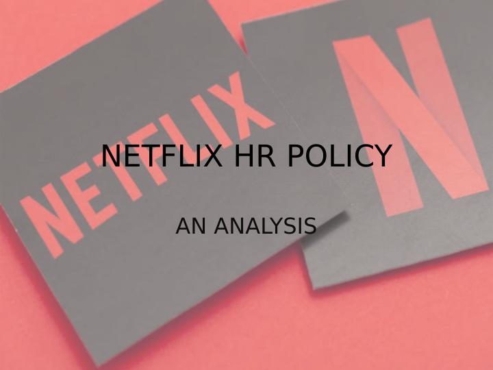 netflix hr presentation