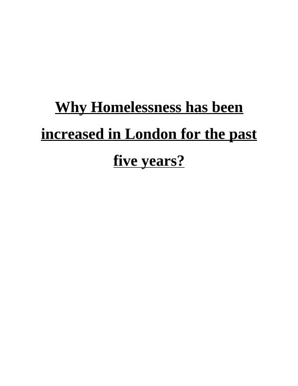 Homelessness  problems Assignment PDF_1