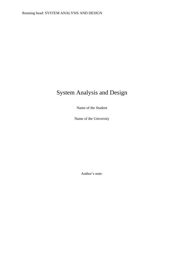 System Analysis and Design for Wide World Tour Management System_1